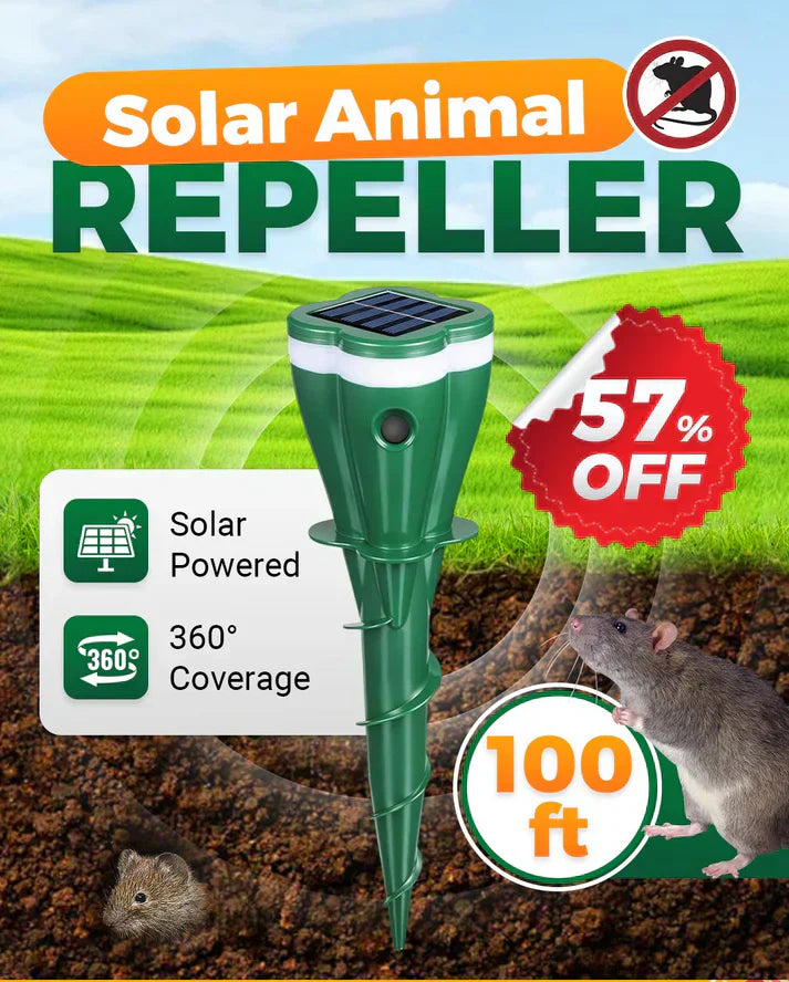 🌸 Hot Sale 57% Rabatt ☘️ Solarbetrieben wasserdicht Schraube Mole Abwehrmittel