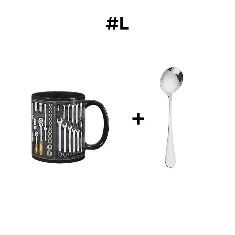 🏆Letzter Tag im Angebot: 50 % Rabatt ✨🔨Lustiger Kaffeebecher – Werkzeugkasten-Set für Mechaniker