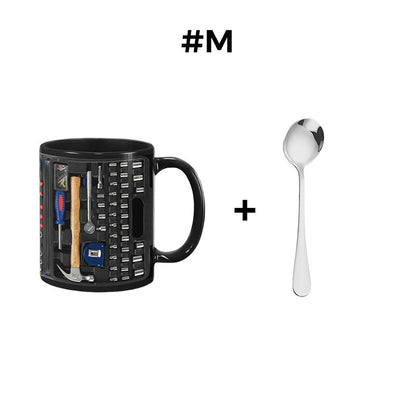 🏆Letzter Tag im Angebot: 50 % Rabatt ✨🔨Lustiger Kaffeebecher – Werkzeugkasten-Set für Mechaniker