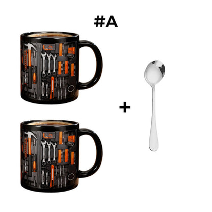 🏆Letzter Tag im Angebot: 50 % Rabatt ✨🔨Lustiger Kaffeebecher – Werkzeugkasten-Set für Mechaniker