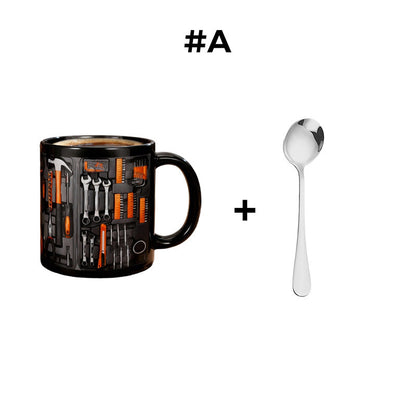 🏆Letzter Tag im Angebot: 50 % Rabatt ✨🔨Lustiger Kaffeebecher – Werkzeugkasten-Set für Mechaniker