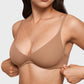 Inbarely Plus Plunge-BH für Damen – Ungefütterter Bügel-BH mit sexy Demi-Balconette-Schnitt