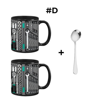 🏆Letzter Tag im Angebot: 50 % Rabatt ✨🔨Lustiger Kaffeebecher – Werkzeugkasten-Set für Mechaniker