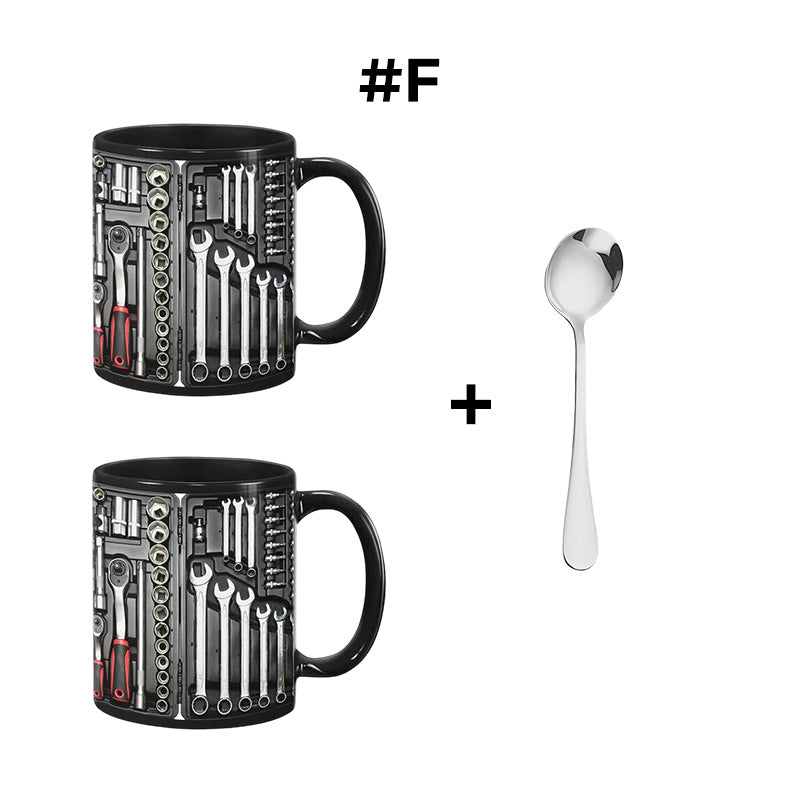 🏆Letzter Tag im Angebot: 50 % Rabatt ✨🔨Lustiger Kaffeebecher – Werkzeugkasten-Set für Mechaniker