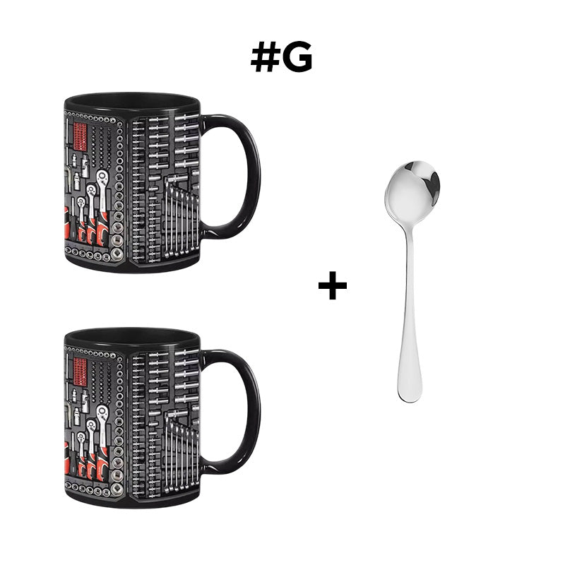 🏆Letzter Tag im Angebot: 50 % Rabatt ✨🔨Lustiger Kaffeebecher – Werkzeugkasten-Set für Mechaniker