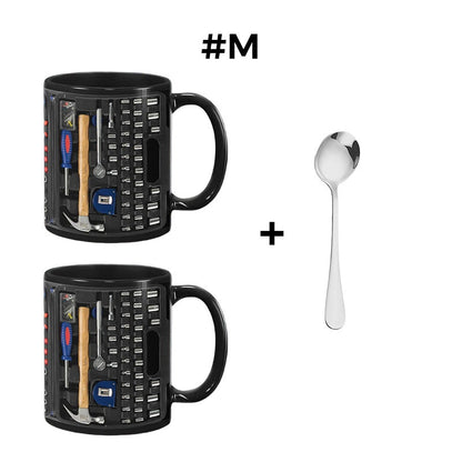 🏆Letzter Tag im Angebot: 50 % Rabatt ✨🔨Lustiger Kaffeebecher – Werkzeugkasten-Set für Mechaniker