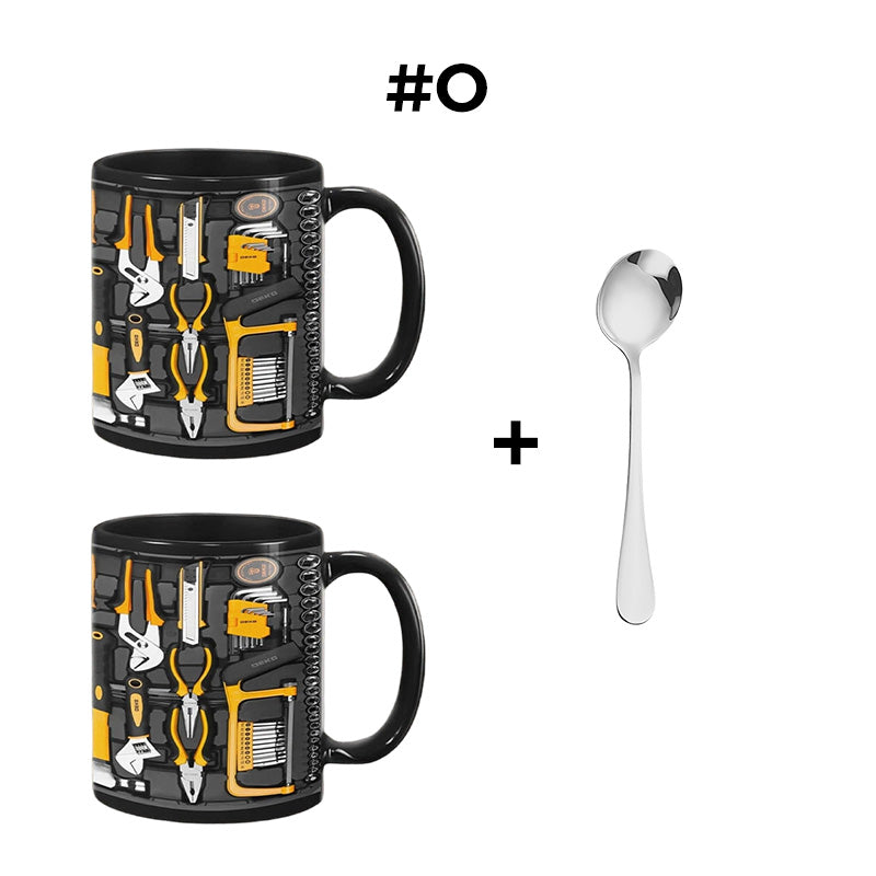 🏆Letzter Tag im Angebot: 50 % Rabatt ✨🔨Lustiger Kaffeebecher – Werkzeugkasten-Set für Mechaniker