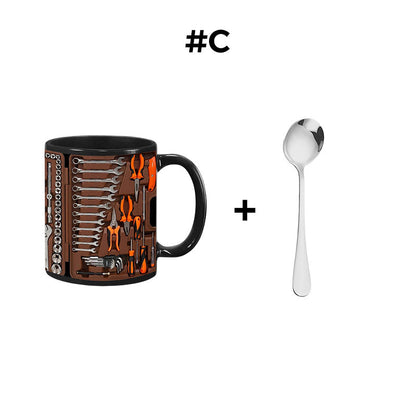 🏆Letzter Tag im Angebot: 50 % Rabatt ✨🔨Lustiger Kaffeebecher – Werkzeugkasten-Set für Mechaniker
