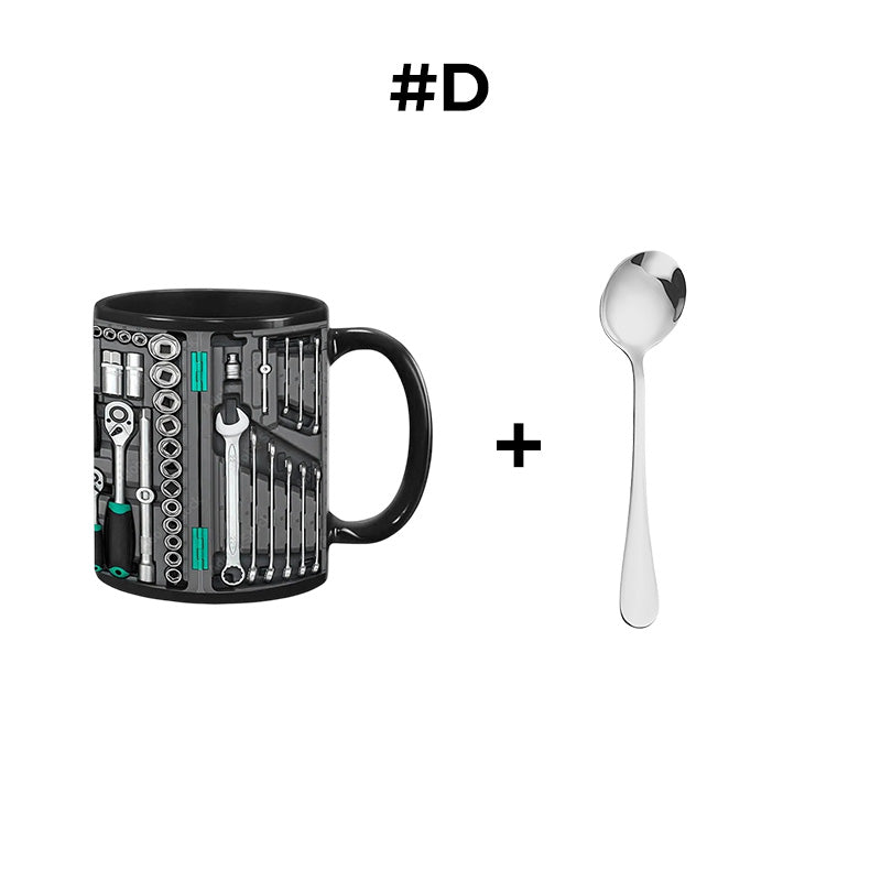🏆Letzter Tag im Angebot: 50 % Rabatt ✨🔨Lustiger Kaffeebecher – Werkzeugkasten-Set für Mechaniker