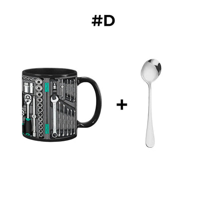 🏆Letzter Tag im Angebot: 50 % Rabatt ✨🔨Lustiger Kaffeebecher – Werkzeugkasten-Set für Mechaniker