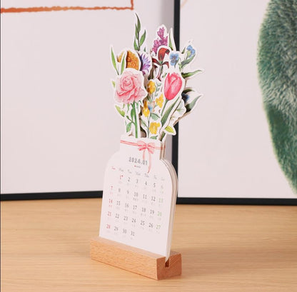 💐2024 Blühende Blumen Tischkalender
