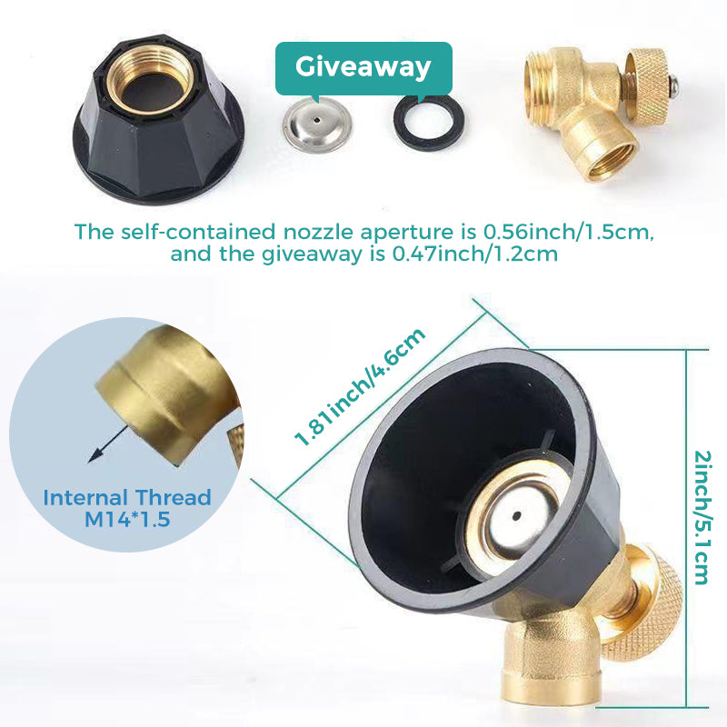 Einstellbare Messingdüse für landwirtschaftliche Sprühgeräte