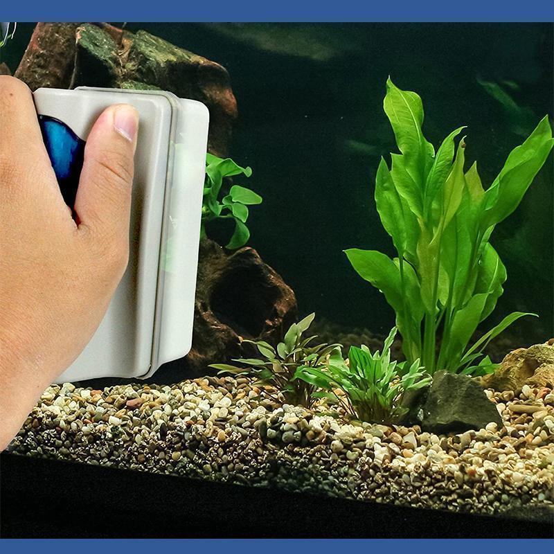 Aquarium Reiniger Fisch Tank magnetische Doppelseiten Bürste