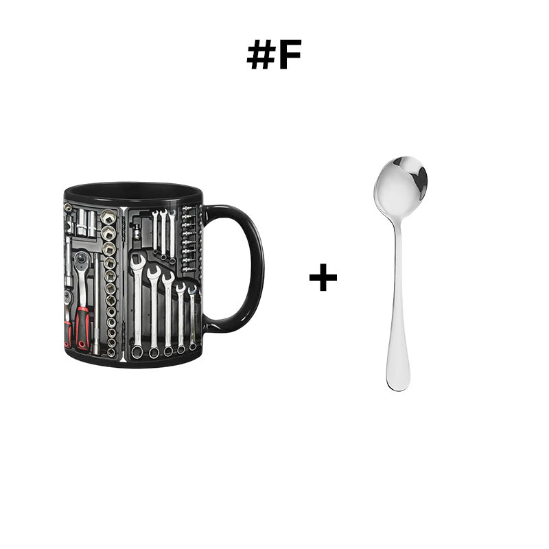 🏆Letzter Tag im Angebot: 50 % Rabatt ✨🔨Lustiger Kaffeebecher – Werkzeugkasten-Set für Mechaniker