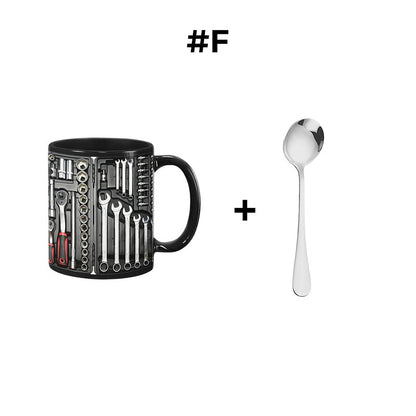 🏆Letzter Tag im Angebot: 50 % Rabatt ✨🔨Lustiger Kaffeebecher – Werkzeugkasten-Set für Mechaniker