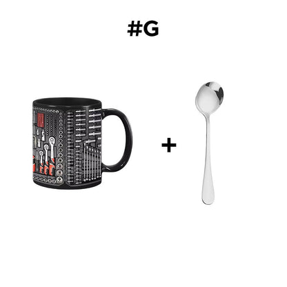 🏆Letzter Tag im Angebot: 50 % Rabatt ✨🔨Lustiger Kaffeebecher – Werkzeugkasten-Set für Mechaniker