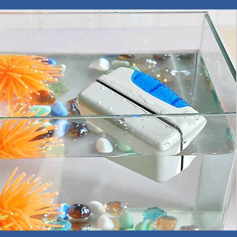 Aquarium Reiniger Fisch Tank magnetische Doppelseiten Bürste
