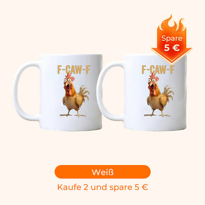 ⏳LETZTER TAG VERKAUF 50% RABATT!! F-Caw-F Lustige Hühner Tasse