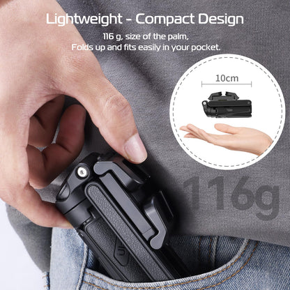 💥📱✨Ausziehbares Selfie Stick Stativ im Taschenformat mit abnehmbarer Fernbedienung