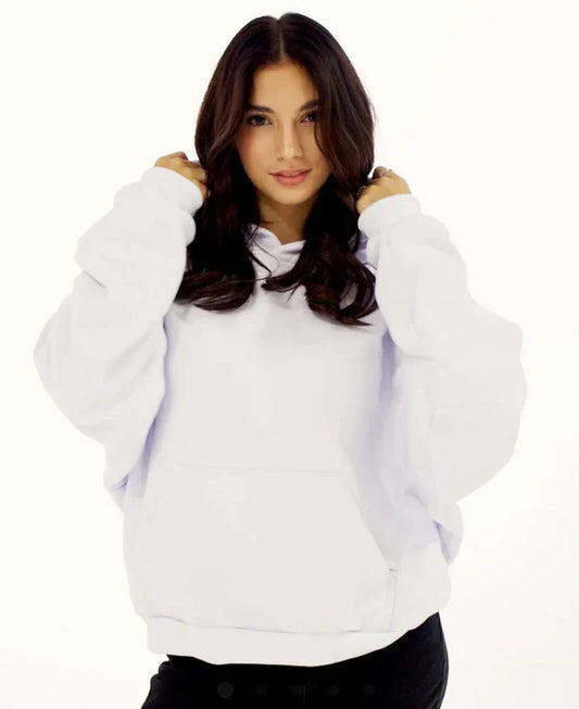 Oversized Hoodie with Sparkling Mesh Back
