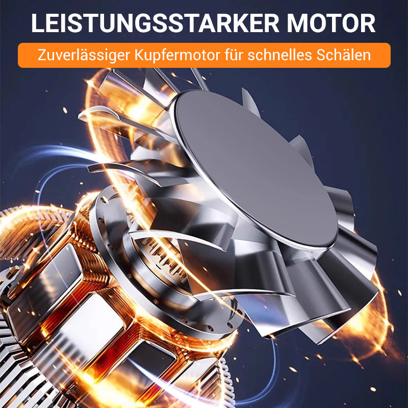 Transparenter elektrischer Schäler für Obst und Gemüse