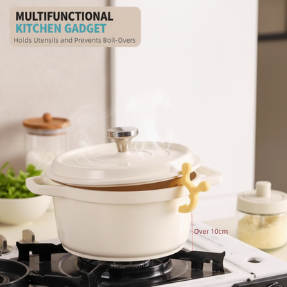 ✨ LETZTER TAG – KAUF 1, ERHALTE 1 GRATIS🔥Multifunktionales Silikon-Topfgriff-Pfannenwender-Gestell