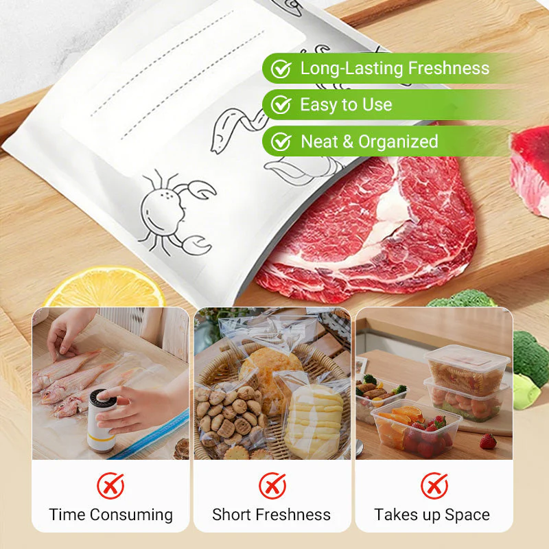 Produkt A💥🌿Verschließbare Alu-Frischhaltebeutel wiederverwendbar