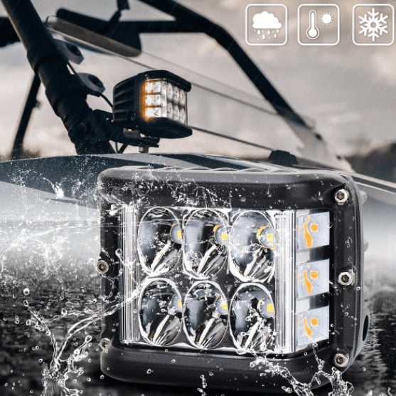 🎅50% RABATT✨ Doppelseitige LED-Warnleuchten für Autos – Zweifarbig, superhell und sicher (Universell für Autos, LKWs, Motorräder und mehr!)