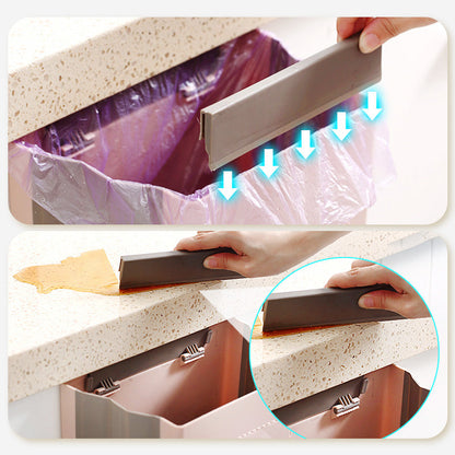 [Praktisches Geschenk] Wandmontierter, zusammenklappbarer Küchenabfalleimer