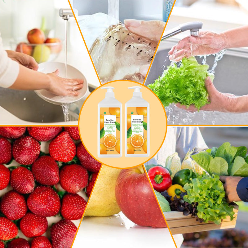 Obst- und Gemüse-Geschirrspülmittel（🔥Mehr kaufen, mehr sparen）