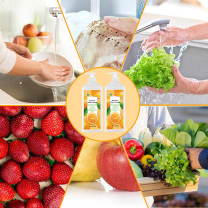 Obst- und Gemüse-Geschirrspülmittel（🔥Mehr kaufen, mehr sparen）