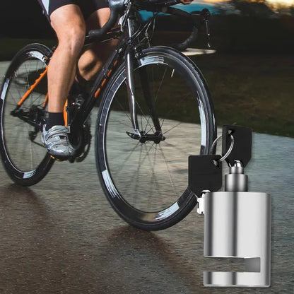 🛡️ Super B-Grade Scheibenschloss für Motorrad und Fahrrad – Drück zu verriegeln, maximaler Diebstahlschutz bei jedem Wetter! Ideal für Pendler und Outdoor-Aktivitäten.