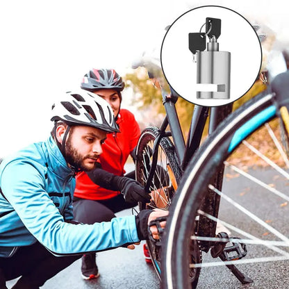 🛡️ Super B-Grade Scheibenschloss für Motorrad und Fahrrad – Drück zu verriegeln, maximaler Diebstahlschutz bei jedem Wetter! Ideal für Pendler und Outdoor-Aktivitäten.