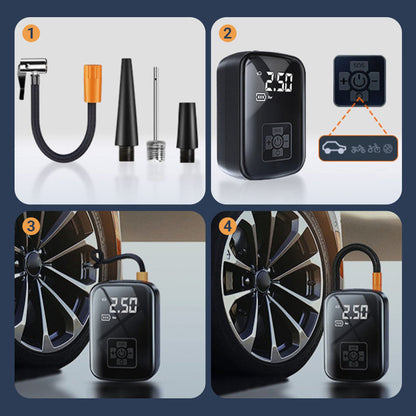 🚗💨Portable Multifunktionale Schnurlose Aufblasbare Pumpe 🔥 HOT SALE 49% OFF🔥