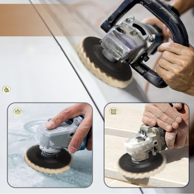 🎁 Neujahrs - Sonderangebot: 50 % Rabatt ✨ Wollfilz-Fächerscheiben-Polierrad