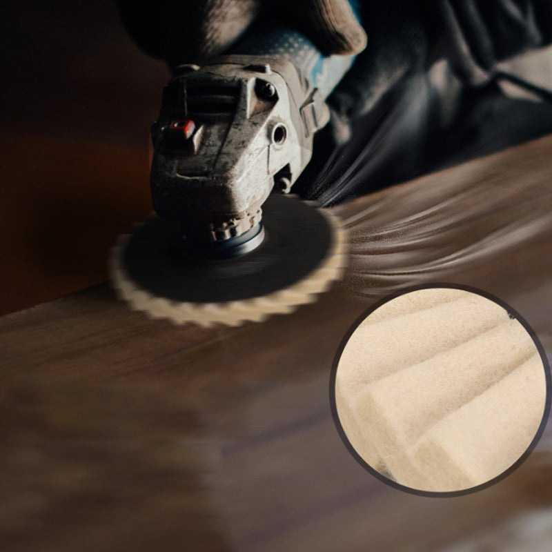 🎁 Neujahrs - Sonderangebot: 50 % Rabatt ✨ Wollfilz-Fächerscheiben-Polierrad