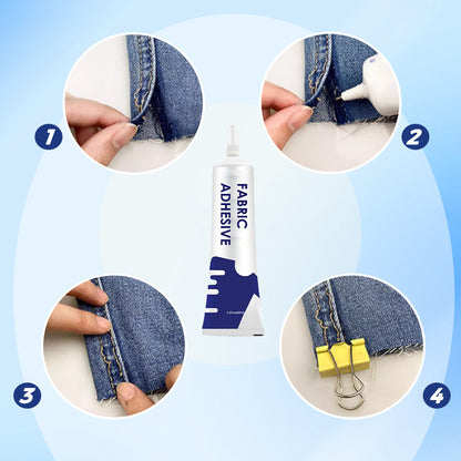 💖Gut für den Hausgebrauch💦💪Wasserdichter, starker Textilkleber für Stoffe