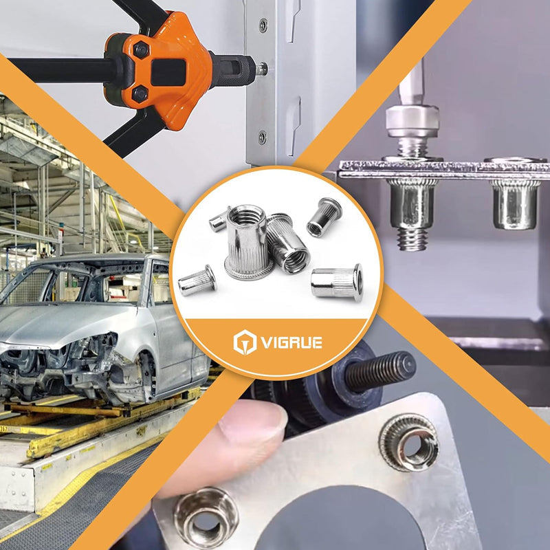 🔧🎁Flachkopf-Gewindemutter Einnietmuttern-Satz