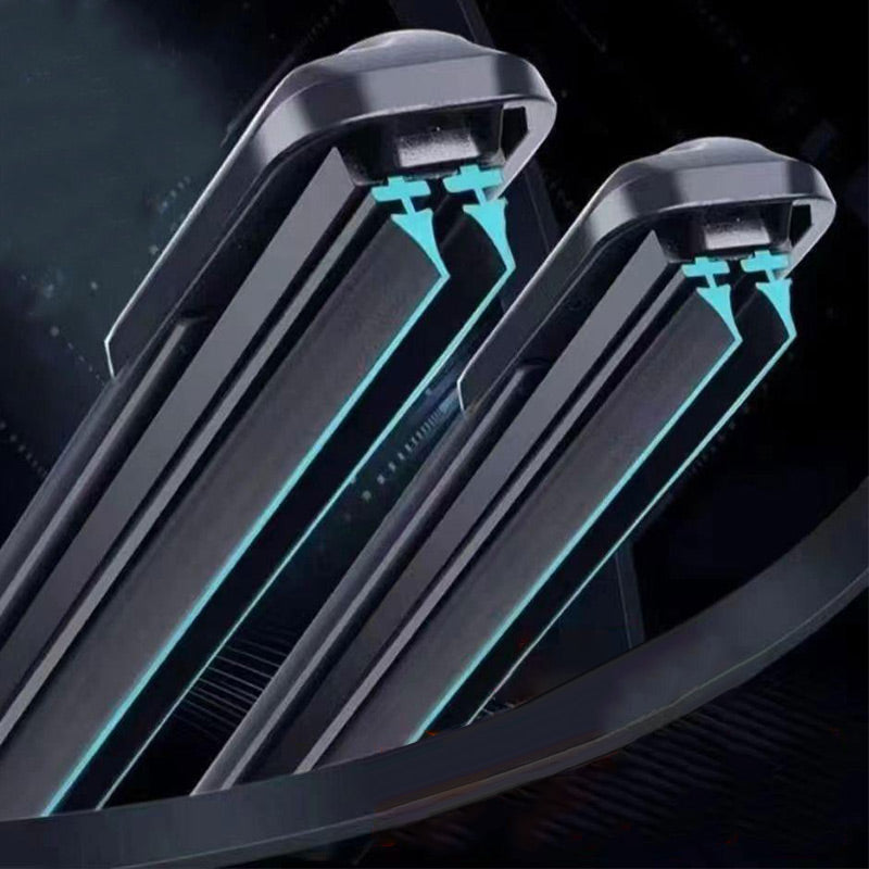 💦🚗Multifunktionaler, knochloser Doppellippenwischer aus Gummi