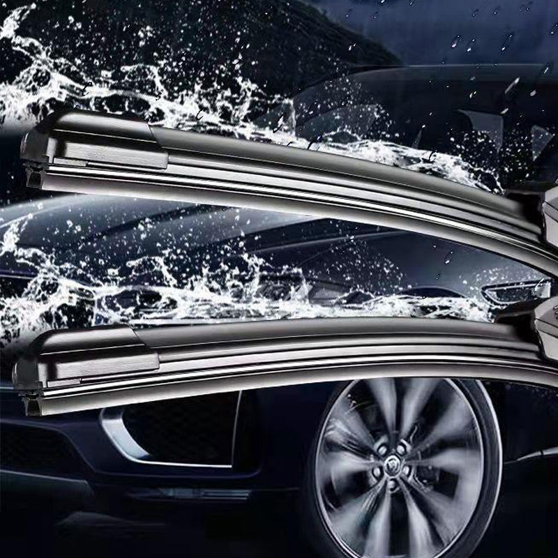 💦🚗Multifunktionaler, knochloser Doppellippenwischer aus Gummi