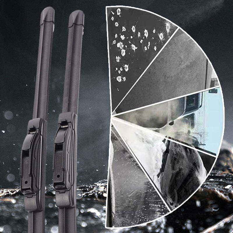 💦🚗Multifunktionaler, knochloser Doppellippenwischer aus Gummi