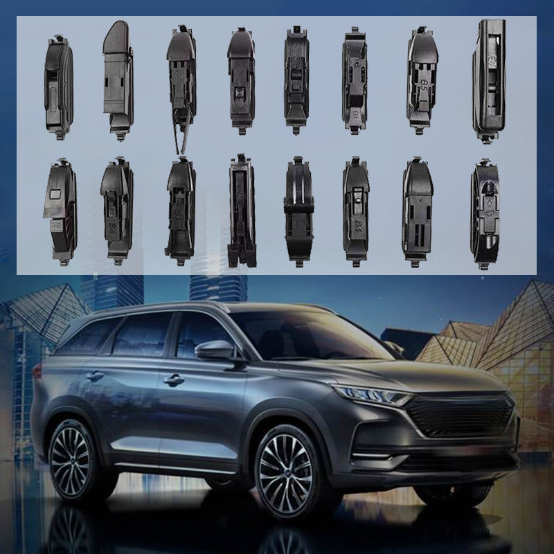 💦🚗Multifunktionaler, knochloser Doppellippenwischer aus Gummi