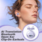 AI Translation Bluetooth Open Ear Clip-On Earbuds