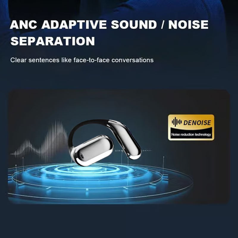 🔥HEIßER SALE 50% RABATT🔥Echte Leistungsstarke Bluetooth 5.4 Open-Ear-Ohrhörer, IPX5 Wasserdicht