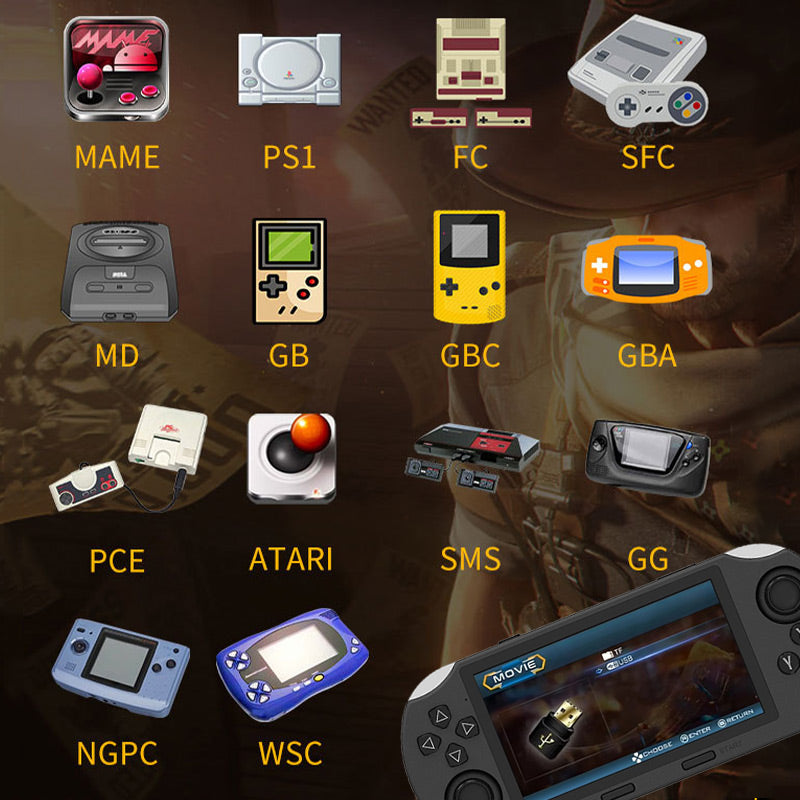 SF3000 Tragbares Handheld-HD-Spielkonsolenset