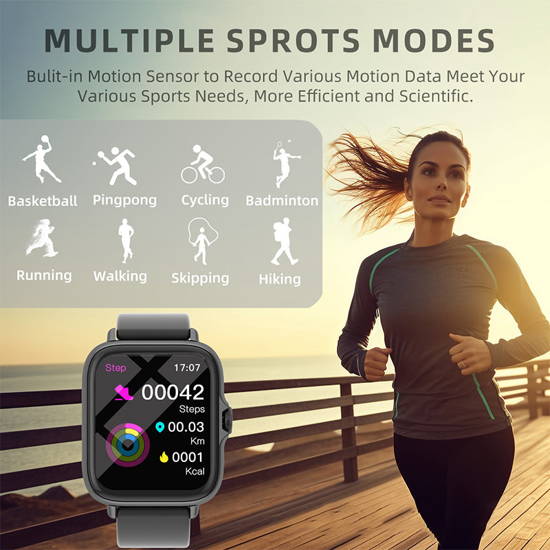 【HW】Multifunktionale Bluetooth-Smart-Sportuhr