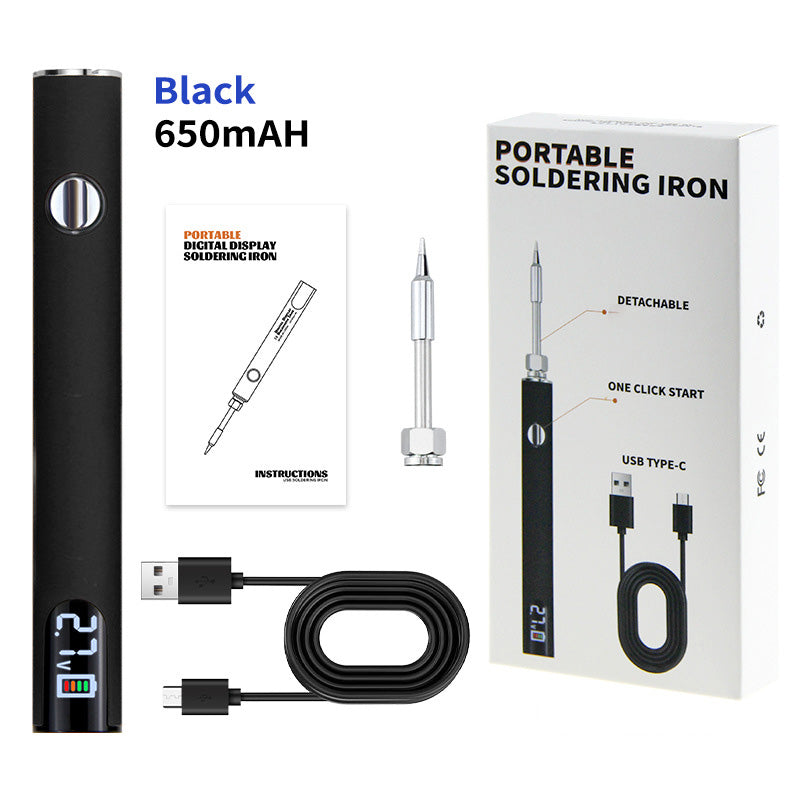 Tragbares Lötkolben-Set mit Digitalanzeige