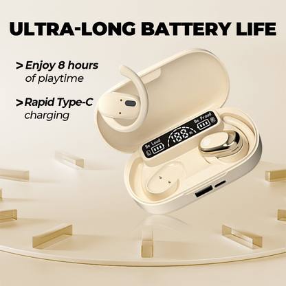 Kabellose Sport-Ohrhörer mit offenem Design und ultralanger Akkulaufzeit