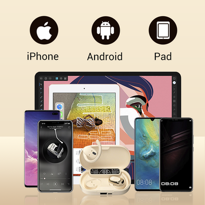 Kabellose Sport-Ohrhörer mit offenem Design und ultralanger Akkulaufzeit