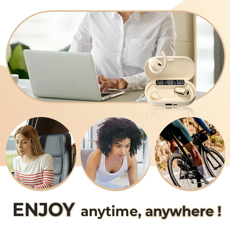 Kabellose Sport-Ohrhörer mit offenem Design und ultralanger Akkulaufzeit